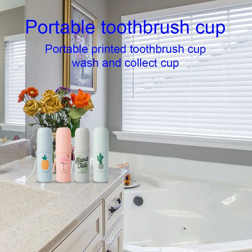 Portable Dual Use Travel Toothpaste Toothbrush Holder Cap Case Household Storage Cup Outdoor Holder Bathroom Accessories