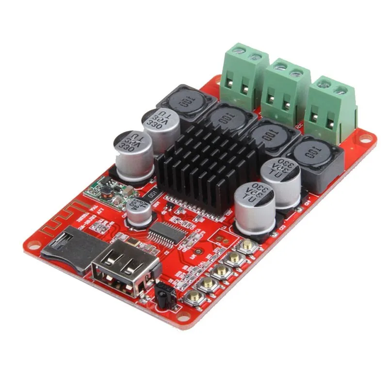 TZT TPA3116 2*50 Вт Bluetooth приемник усилитель плата+ пульт дистанционного управления TF карта U диск плеер