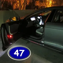 2pcs 47 беспроводной Автомобильный Дверной светодиодный светильник призрака о Добро пожаловать светильник