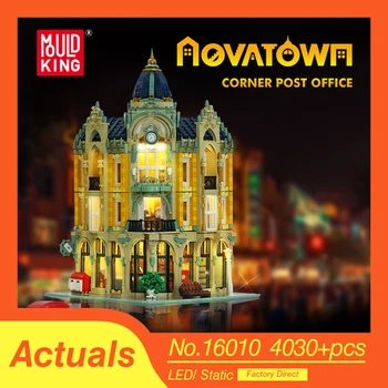 

MOC creator expert DIY City Street View Building Blocks Led Light Compatible With 17366 Bricks Model Educational Toys kids gift