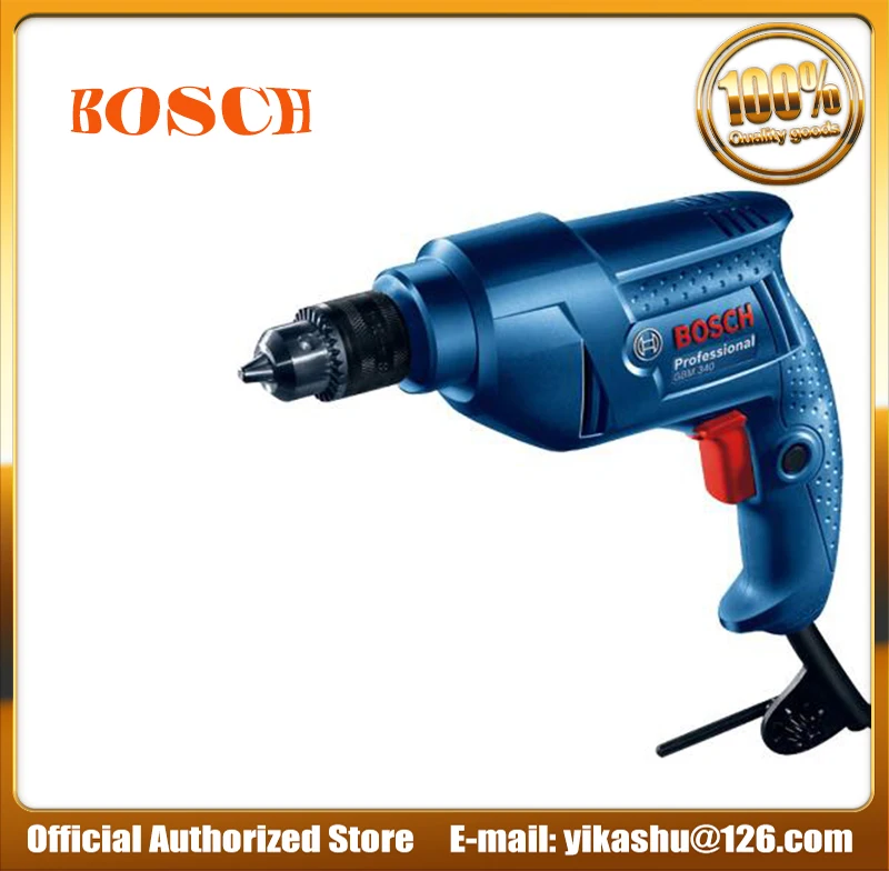 BOSCH GBM340 Электрическая дрель электрическая шуруповерт с фонариком