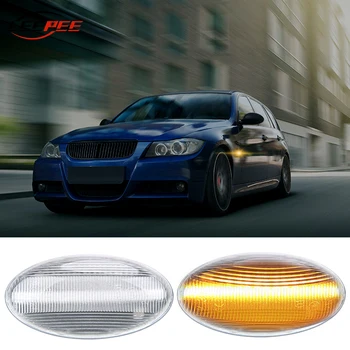 

LEEPEE Side Marker Blinker For Peugeot 307 206 207 407 107 607 LED Lamp Citroen C1 C2 C3 Turn Signal Light Car Dynamic Accessory