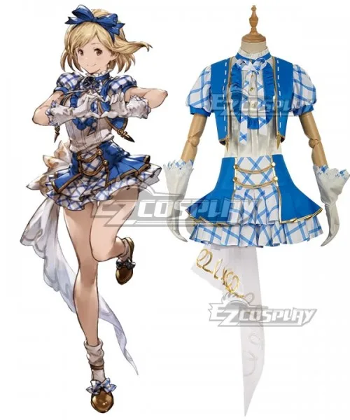 Granblue Fantasy Djeeta Idol Clothes Dress Girls Party Dress Halloween Adult Christmas Evening Dress Suit Cosplay Costume E001