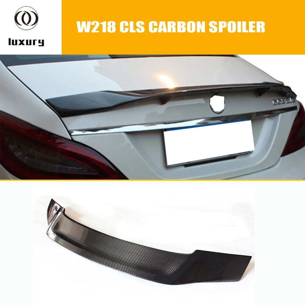 Задний спойлер R Style из углеродного волокна для Benz W218 CLS-Class CLS300 CLS350 CLS500 CLS550 CLS63 AMG 2012
