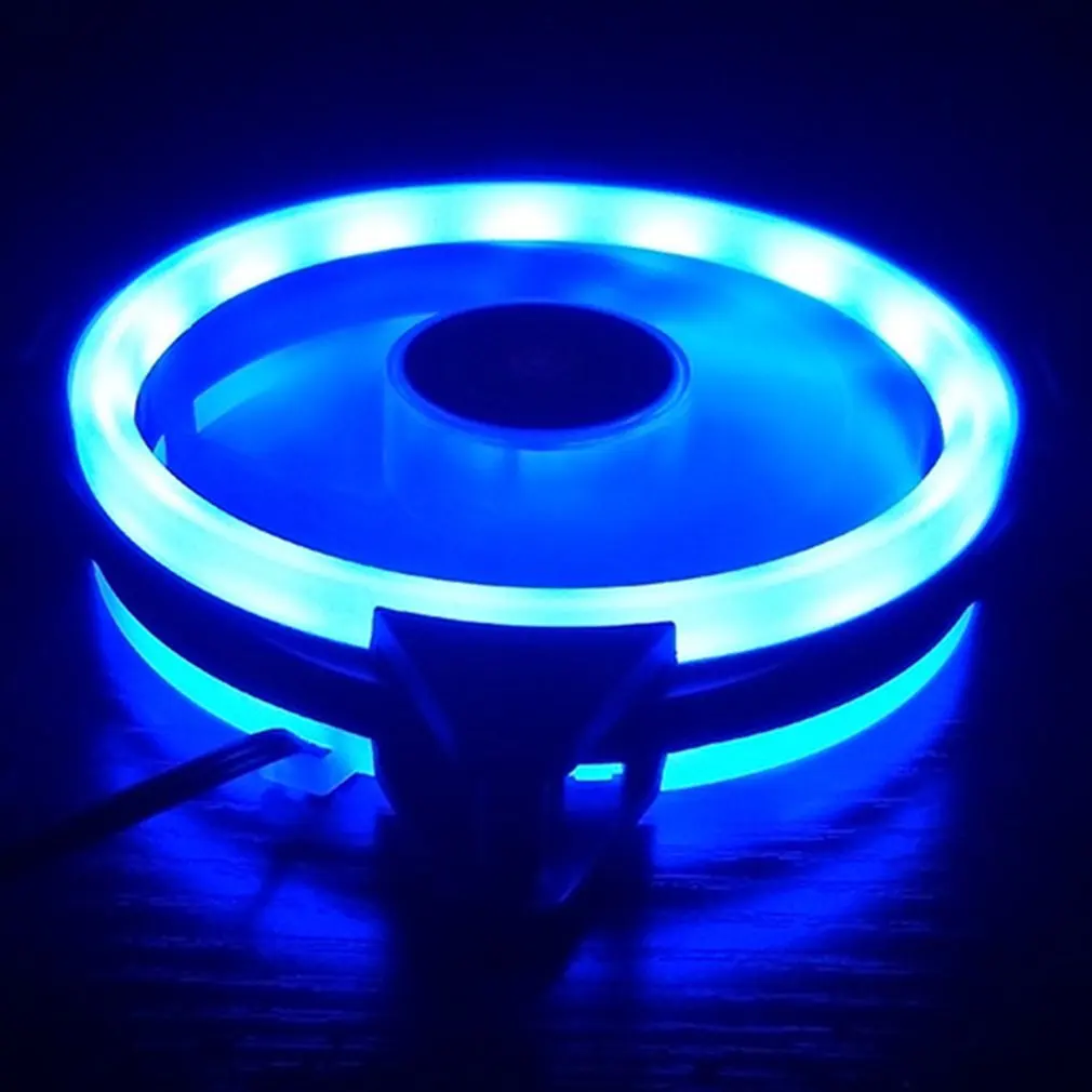 120mm PC Computer Case Fans Ultra Silent LED Cooling Fan 12VDC 3P IDE 4Pin Radiator CPU Cooler Fan With Anti-Vibration Rubber