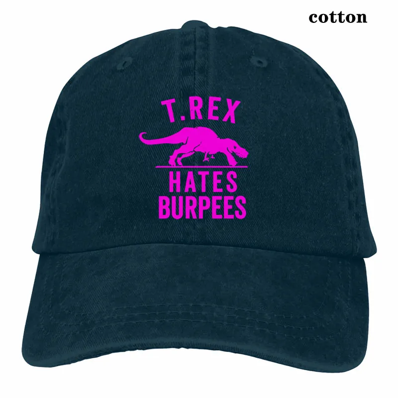 T Rex Hate Burpees(3) бейсбольная кепка для мужчин и женщин, Кепка-Дальнобойщик, модная Регулируемая Кепка - Цвет: 3-Navy