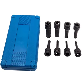 

8Pc 1/2" Hex Impact Socket Set For H5/H6/H8/H10/H12/ H14/H17/ H19 for Allen Key Tools