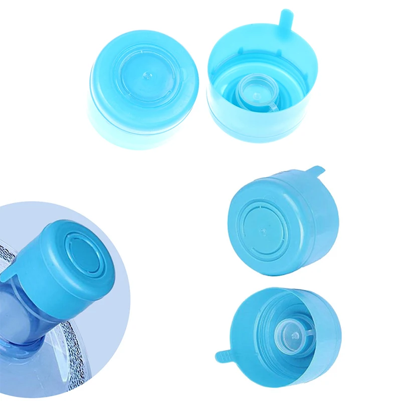 5Pcs/Set Anti Splash Peel Off Tops 3 Gallon 5 Gallon Water Bottle Snap On Lids Non Spill Reusable Replacemet Water Bottle Caps
