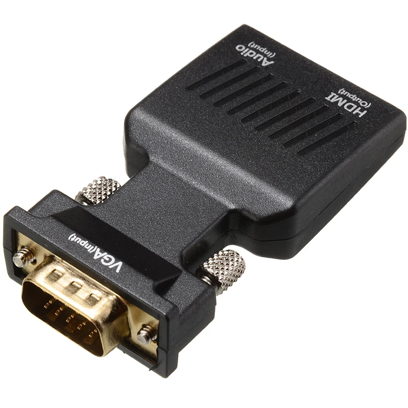  Full HD 1080P Audio Video Convertitore VGA Al Convertitore di HDMI con 3.5 millimetri Cavi Audio pe