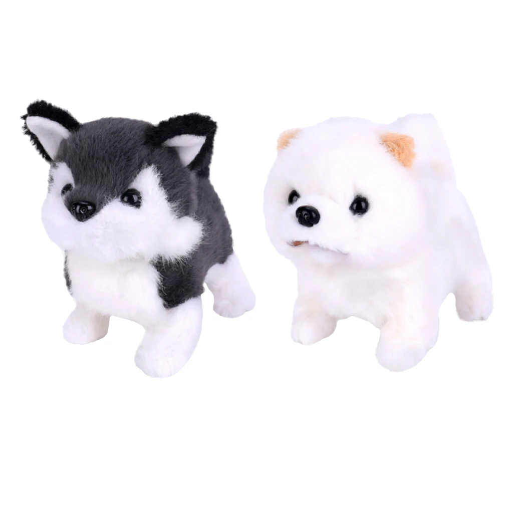 2x Smart Electronic Robot Dog Interactive Animal Puppy Plush Kids Toys Gifts