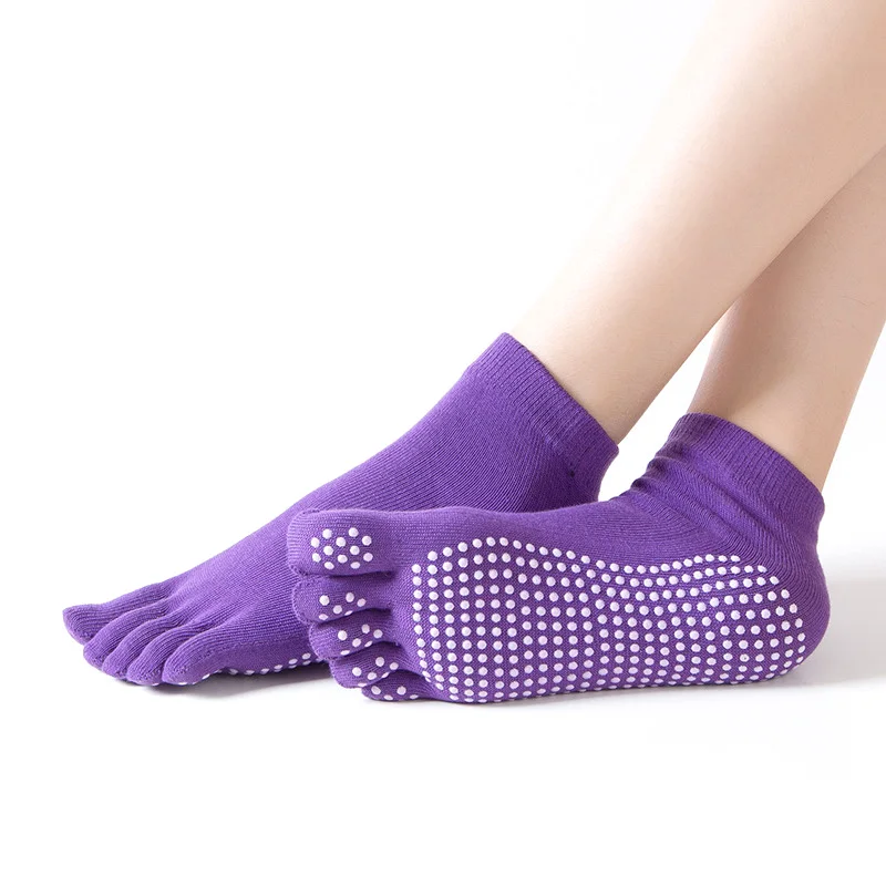 Женские хлопковые носки с открытым носком; Профессиональные Нескользящие женские многоцветные носки с пятью пальцами; женские Чулочные изделия с раздельным носком - Цвет: 8