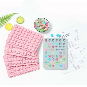 

Drop Glue Mold High Temperature Resistant Fruit Animal Chocolate Soft Candy Jelly Silicone Mold