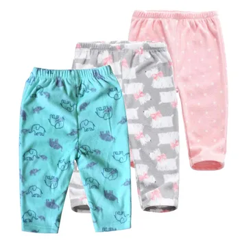 

3Pcs/Set 6M-24M Baby Pants Fleece Harem PP Trousers Unisex Toddler Leggings Infant Baby Clothes set