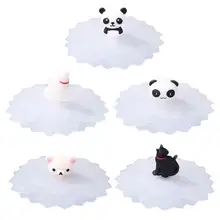 Silicone Cup Cover Transparent Cherry Shape Heat-resistant Dustproof Reuse