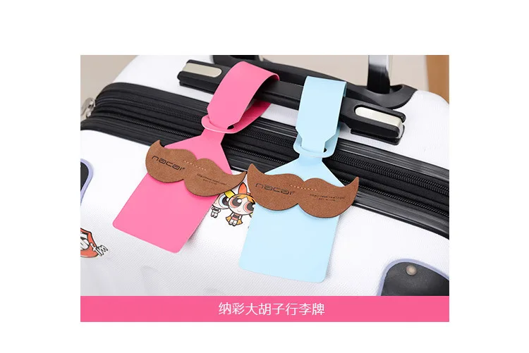 8111 nacai Nacai Bearded Luggage Tag Travel Lugguge Consignment Card Luggage Hangtag