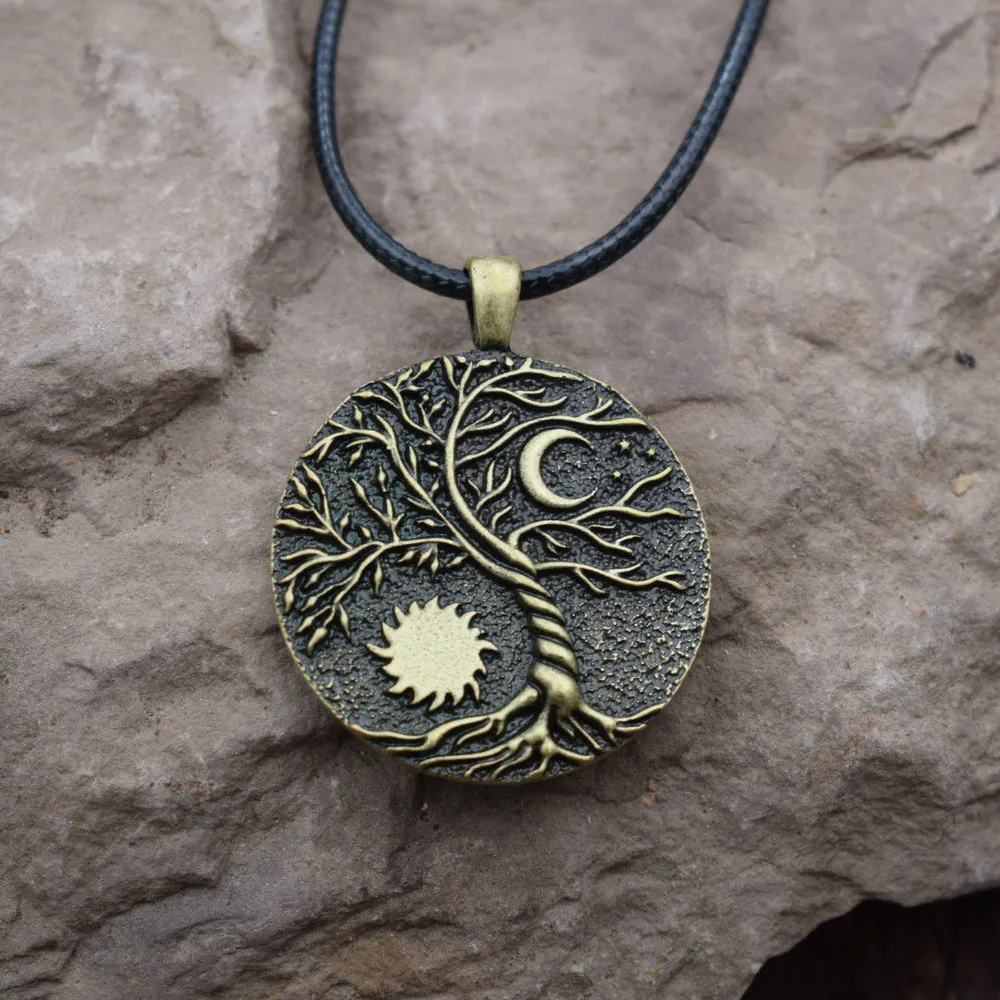 Fashion Tree of Life Moon and Sun necklace | Украшения и аксессуары