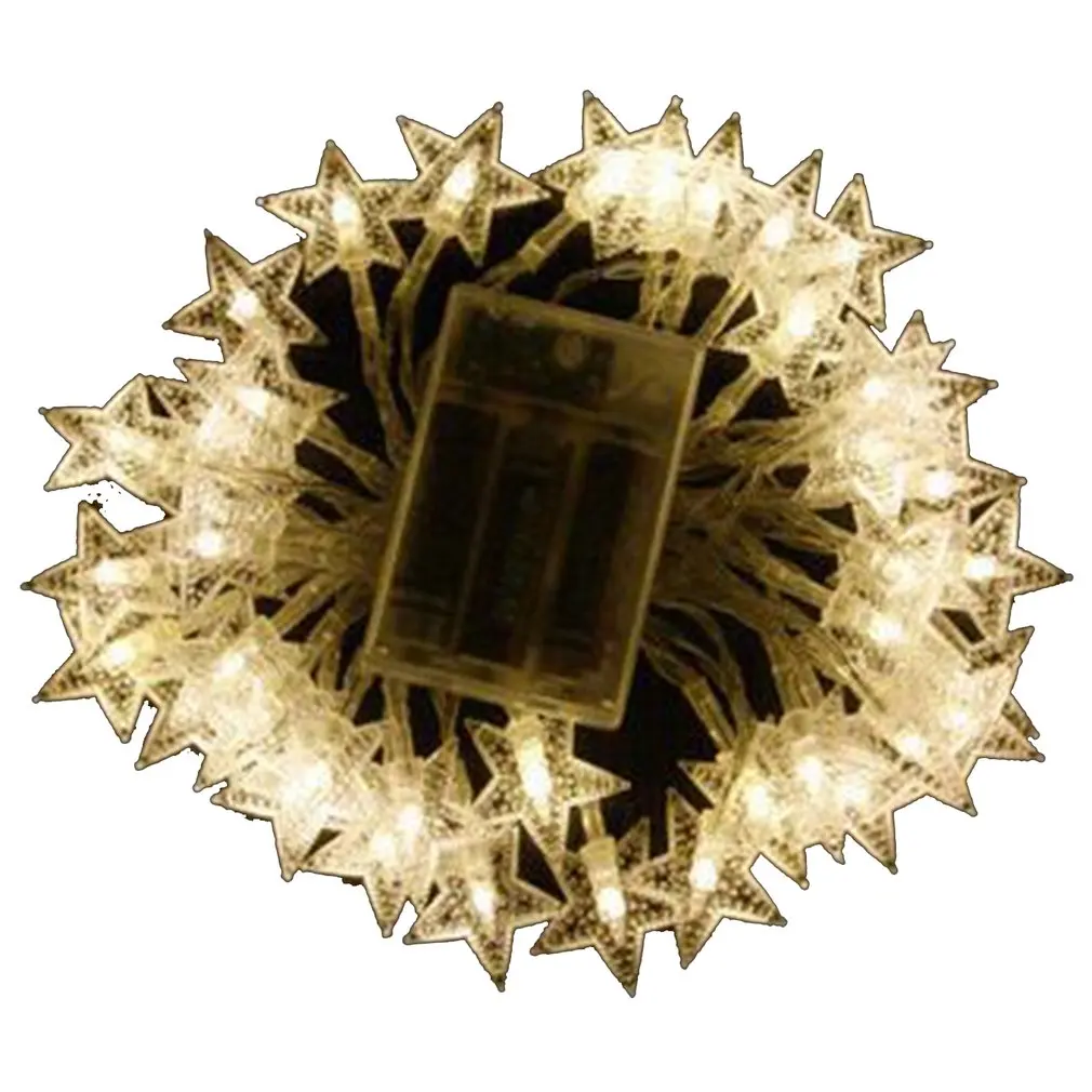 

Star Shape String Light Battery Power Flexible Fairy Light Wall Window Christmas Decoration Party Outdoor Indoor String Lamp