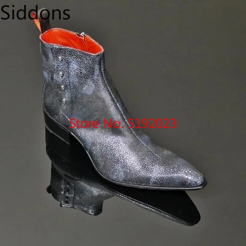 

Winter Men Fashion Luxury Pointed Toe Chelsea Boots Vintage Black Comfortable Ankle Boots Zipper Male Casual Boot D180
