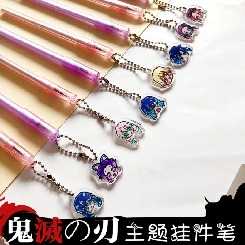 

Anime Cartoon Demon Slayer Ghost Blade Ball Point Pen Stationery Nezuko Kamado Tanjirou Fans Collection Writing Tools