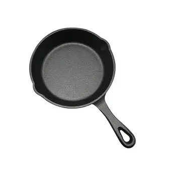 

Cast Iron Frying Pan Non-stick Uncoated Saucepan Egg Pancake Cooking Pan Home Kitchen Outdoor BBQ Skillet (26cm)