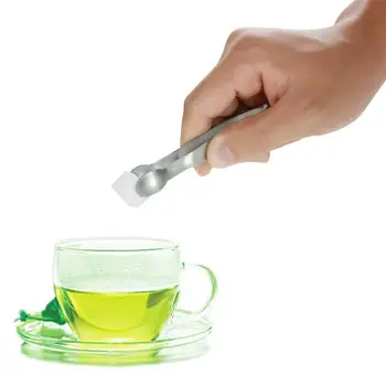 

Kitchen Tea Clips 1 PCS Stainless Steel Tea Clips For Coffee Bar Buffet Mini Ice Clamp Tongs Clip Coffee Sugar Clip