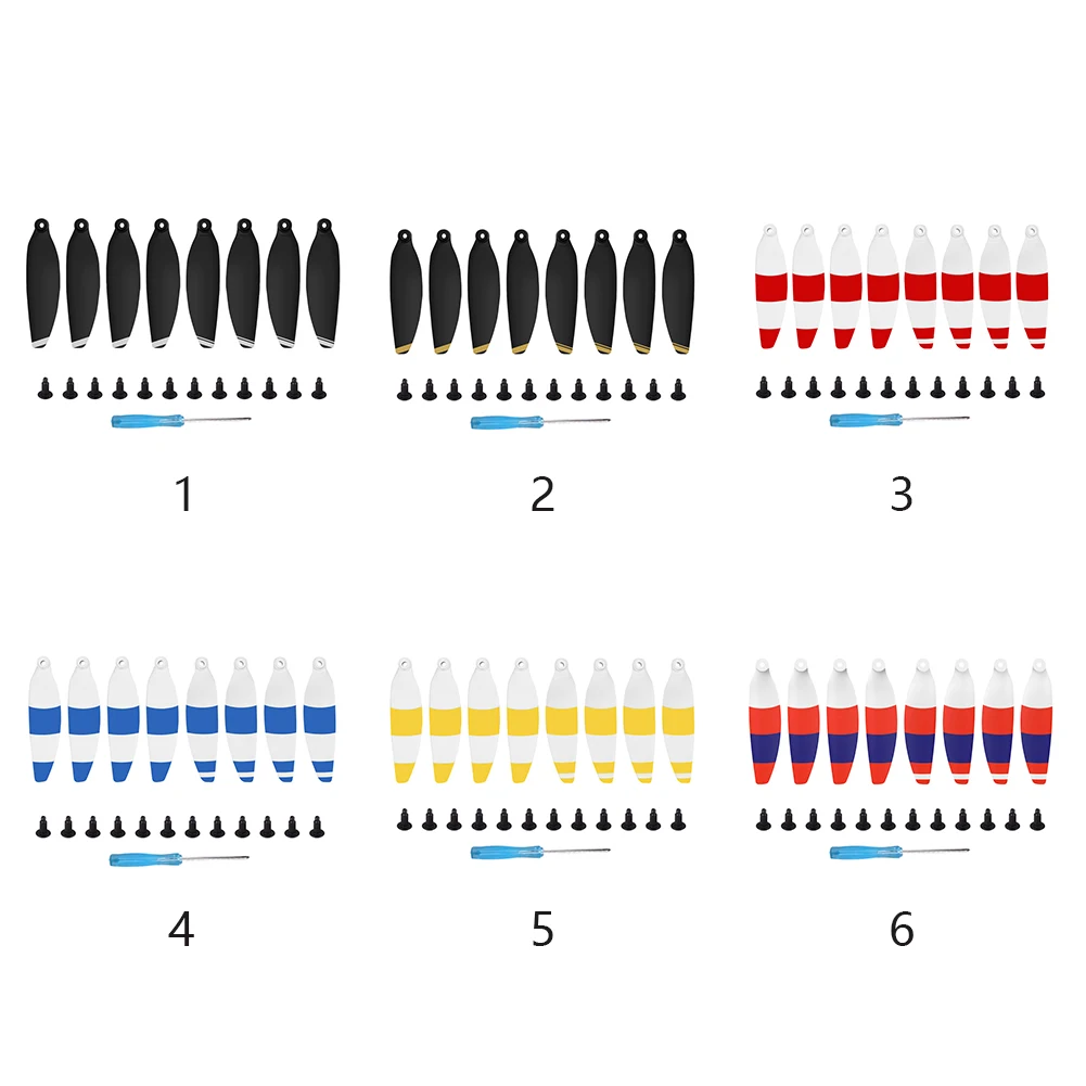 8 шт. быстросъемные запасные Лопасти пропеллера RC Дрон запчасти низкий уровень шума реквизит Замена крылья полета для DJI Mavic Mini