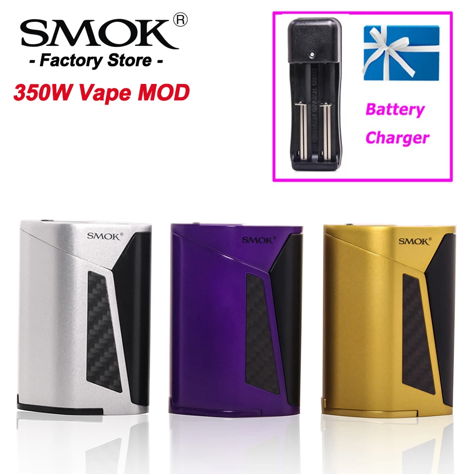 Оригинал SMOK GX350 350W TC VW Vape Box Mod электронная сигарета испаритель для 510 распылителя VS