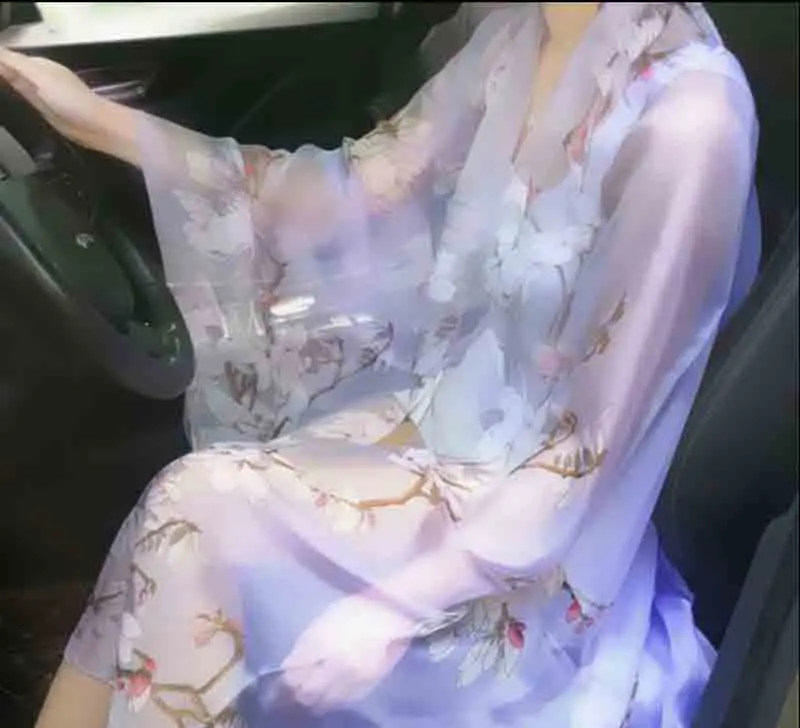 

Ultra thin and super large shawl for Women Beach Sun Protection shawl Chiffon printed scarf 180 * 140cm gift for women mother