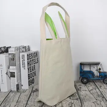 

Burlap Easter Basket with Bunny Ears 5 Colors Rabbit Ears Basket Cute Easter Gift Bag Rabbit Ears LX8063