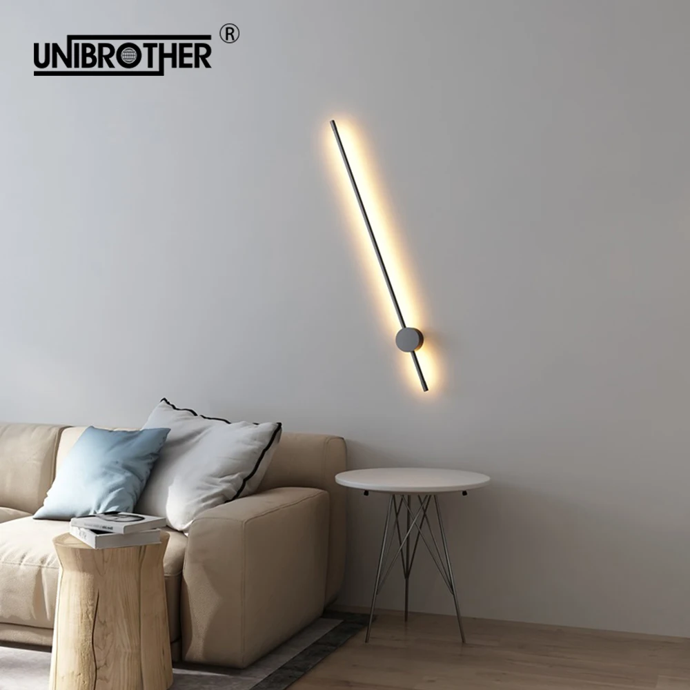 

Simple LED Wall Lamp bar Modern Home Indoor Decoration Lighting Sconce PVC Lamp For Bath Corridor Bedroom Creative Wall Lighting