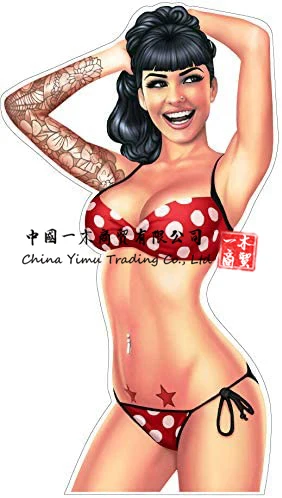 

Pin Up Girl Car Sticker Sexy Bikini Beach Beauty Underwear Decals Swimsuit Beauty