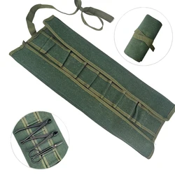 Sac de rangement d'outils bonsaï japonais 600x430Mm, sac en rouleau, ensemble d'outils en toile, 10 poches 
