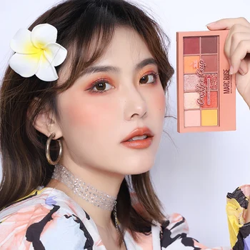 

Cosmetics 10 Colors Eyeshadow Palette Shimmers Matte Eyes Makeup Beauty Tool MH88