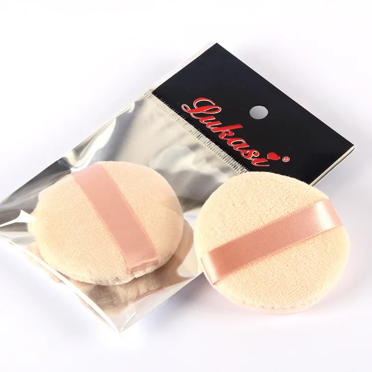 Dry Skin Makeup Pure Cotton Suede Beautification Flutter Circle Powder Puff Honey