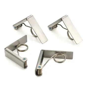

Endurance Stainless Steel Tablecloth Clips, Set of 4,Silver