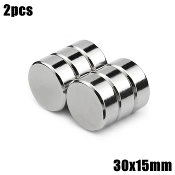 

2pcs 30x15mm Super Powerful Strong Bulk Small Round NdFeB Neodymium Disc Magnets Dia 30mm x 15mm N35 Rare Earth NdFeB Magnet
