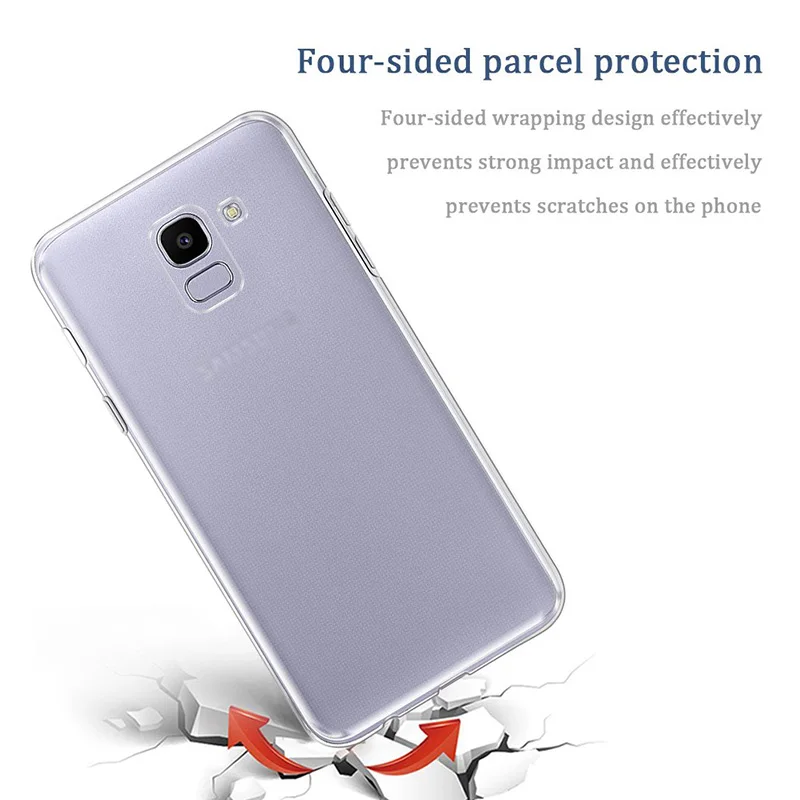 Transparent Bumper Cases for Samsung Galaxy J6 2018 Case Soft TPU