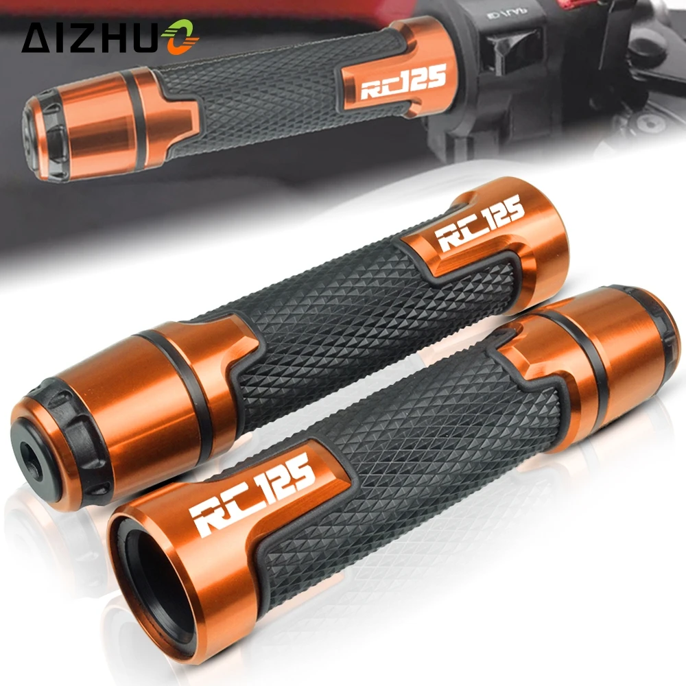 

Motorcycle Handle Grips Racing Grips Handlebar Handles Grips Ends For KTM RC125 RC 125 2014 2015 2016 2017 2018