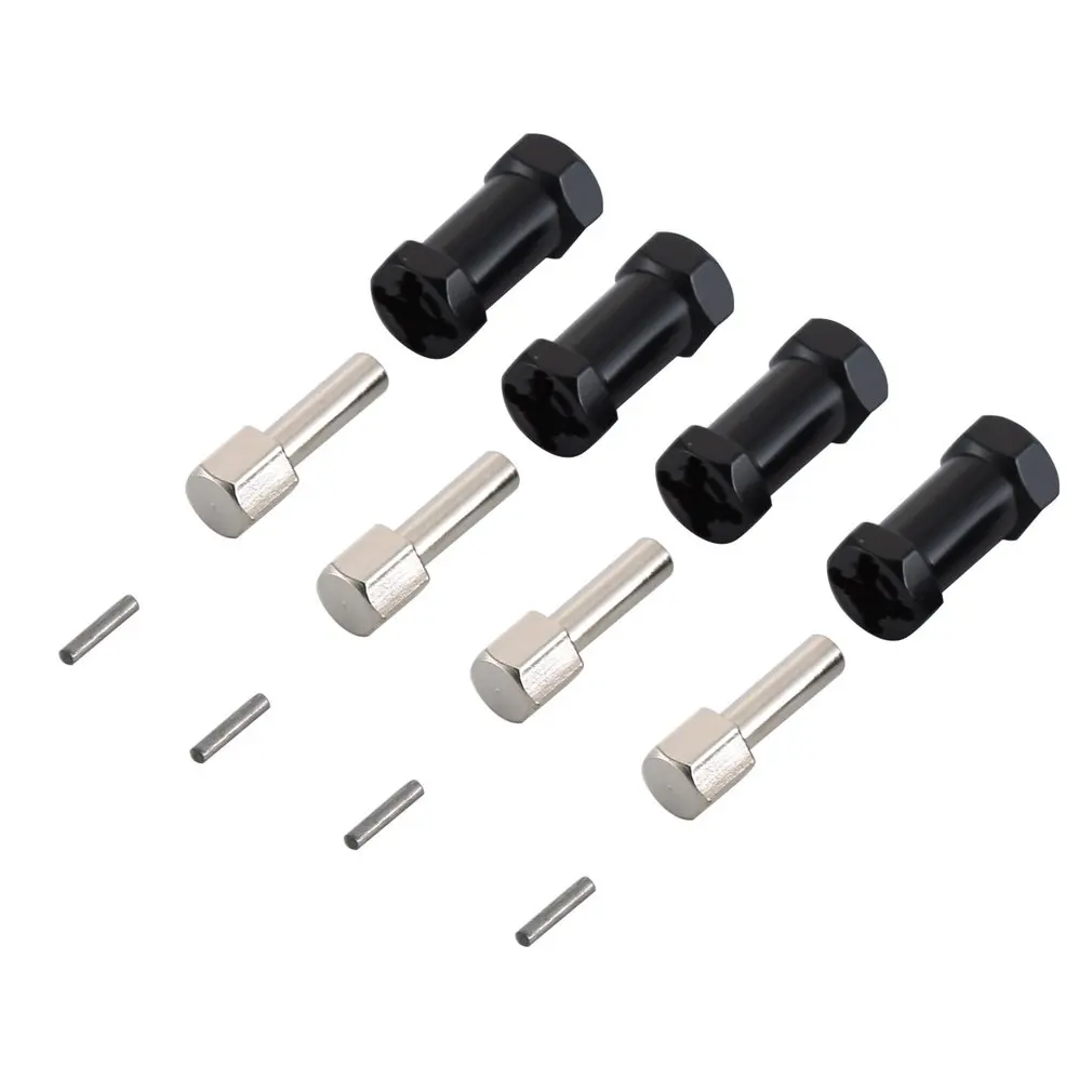 

4PCS RC Car 25mm Hex Wheel Hub Drive Adaptor Extension Combiner Coupler for 1/10 RC Crawler SCX10 D90 CC01