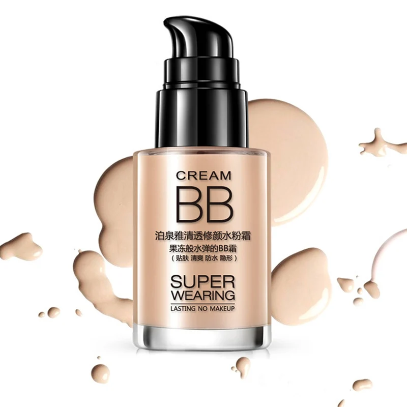 BIOAQUA Moisturizing BB Cream Face Care Foundation Natural Flawless Refreshing Base Makeup Cover Facial Whitening Concealer |