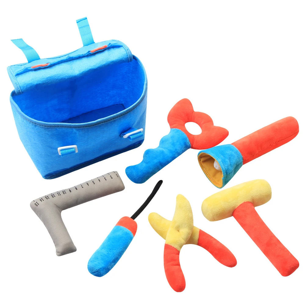 

Children's Plush Toolbox Set Baby Fabric Simulated Repair Tool Pretend Play