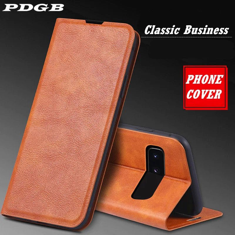 Кожаный чехол книжка PDGB для Samsung Galaxy S10 Plus S10e M30 M40 A20 A30 A40 A50 A60 A70 A80|Бамперы| |