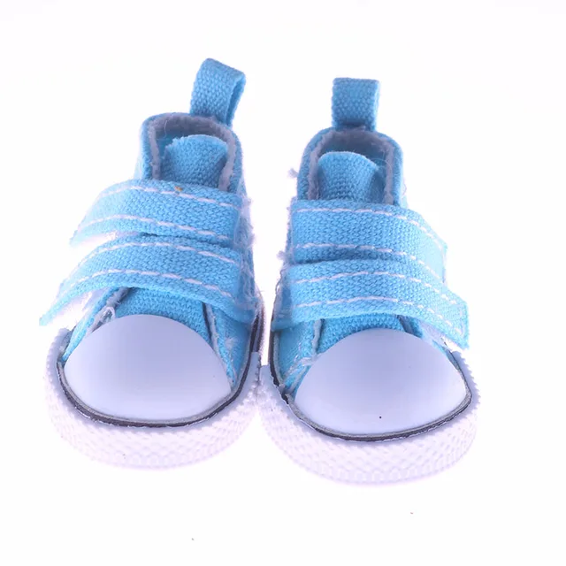 Shoes For Doll 5CM Mini Canvas Shoe Fit 14.5 Inch Nancy,Paola &BJD EXO Russian Doll DIY Handmade For Baby Birthday Festival Gift M119