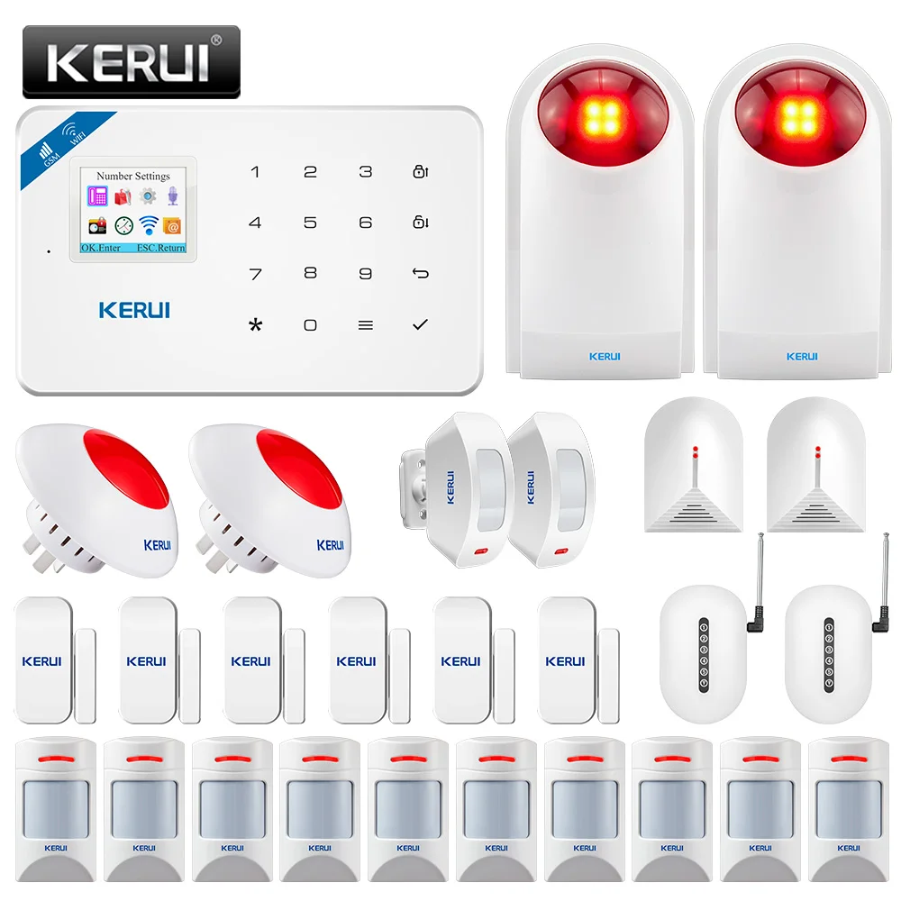 Беспроводная GSM сигнализация KERUI W18 домашняя охранная с дистанционным