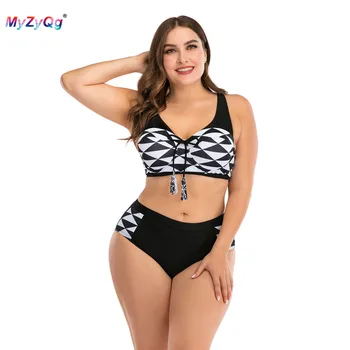 

Plus Size Swimwear Women Swimming Two Piece Swimsuit Bathing Suit Biquini Bikini Tankini Brazilian Swim Suit