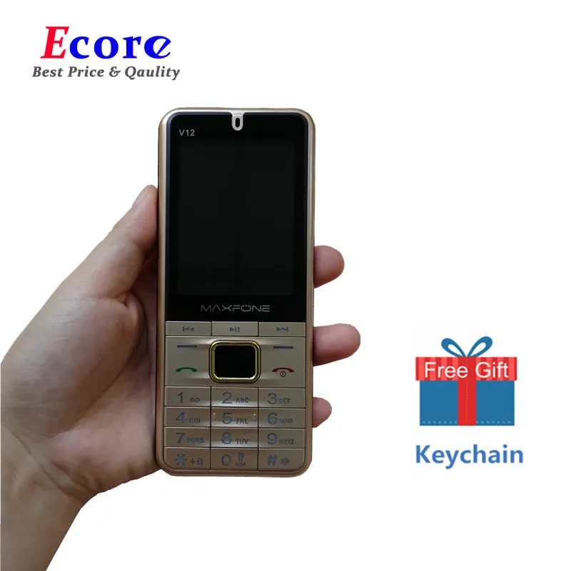Maxfone V12 кнопочный мобильный телефон с 2 8 дюйма 2500 мАч ГСМ Камера Bluethooth большой
