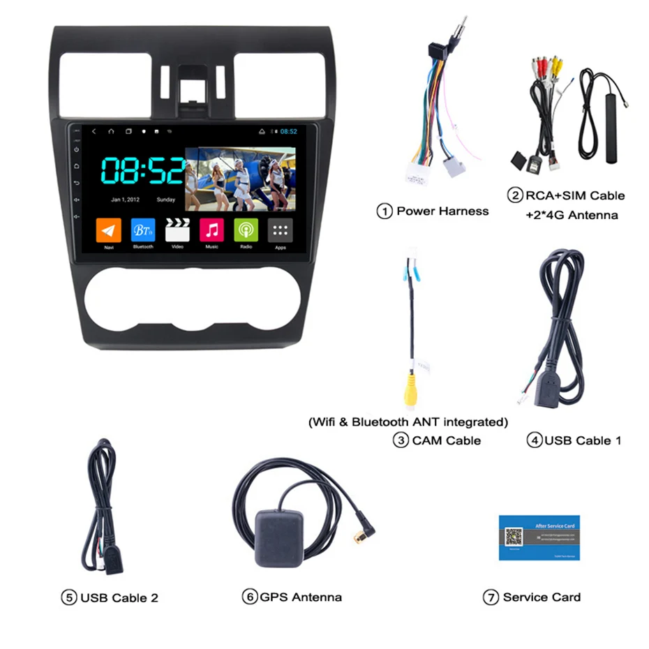 Best Android 8.1 CAR DVD 1din multimedia Navi system for Subaru Forester 2012-2015 car gps navigation stereo head unit BT SWC WIFI 2