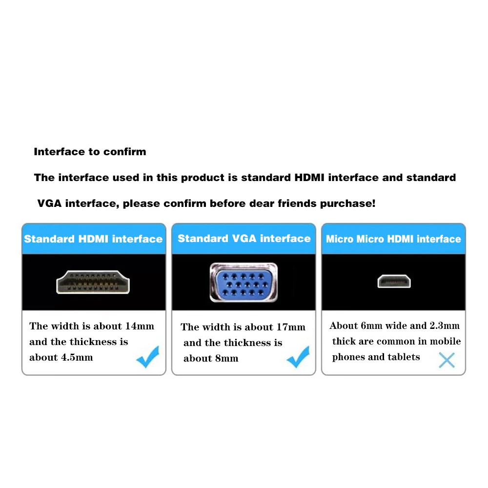 Hdmi Al Cavo Del Vga con Audio Interfaccia Del Computer Portatile Cavo Del Proiettore Convertitore 