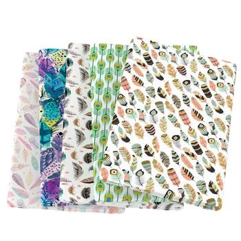 

David accessories 50*145cm Feather Polyester Cotton Fabric for Tissue Kids home textile for Sewing Tilda Doll Cloth,c13756