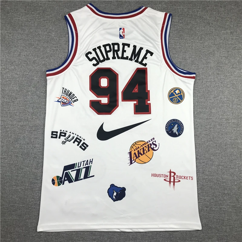supreme nba jersey white